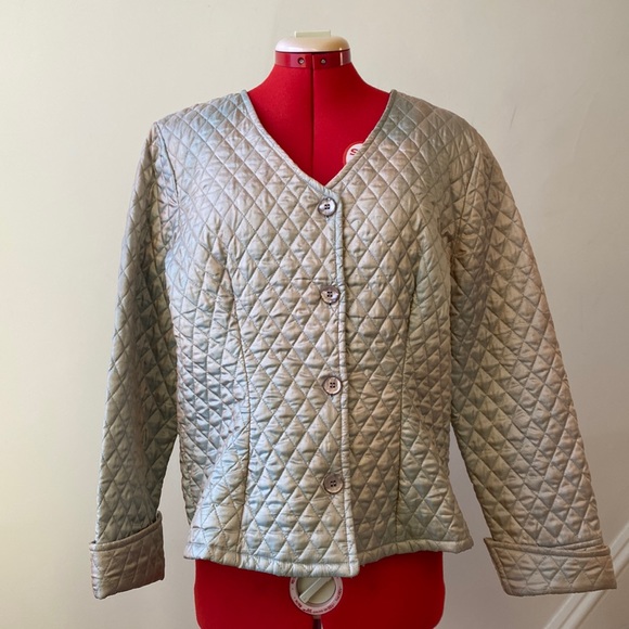 April Cornell Metallic Quilted Blazer - Picture 1 of 11